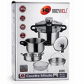 Cocotte-Minute Brendelli Inox 4+7L | طنجرة ضغط اينوكس  أصلية