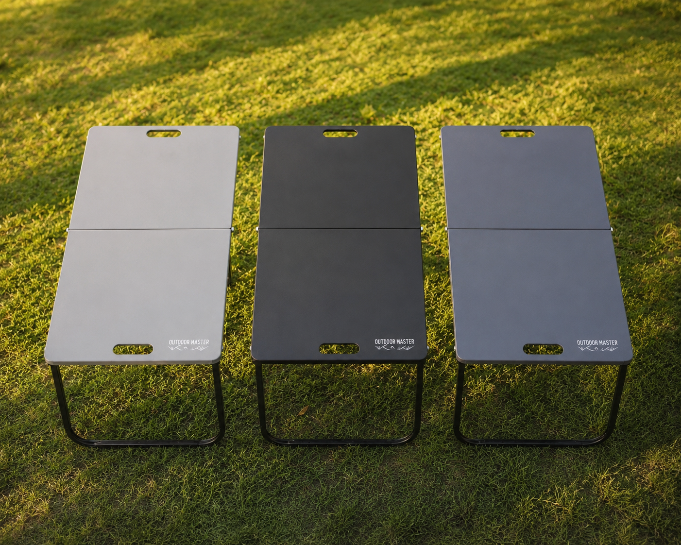 TABLE DE CAMPING PLIANTE MULTIFONCTIONNEL EN METAL 91*45cm